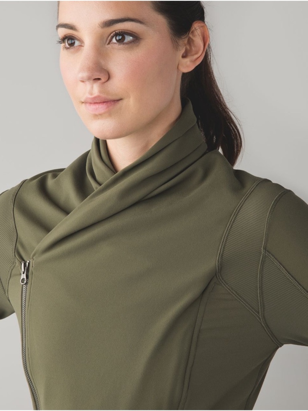 Lululemon Bhakti Yoga Jacket- Fatigue Green